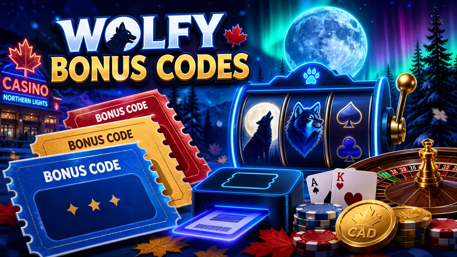 Wolfy Casino Bonus Codes content banner