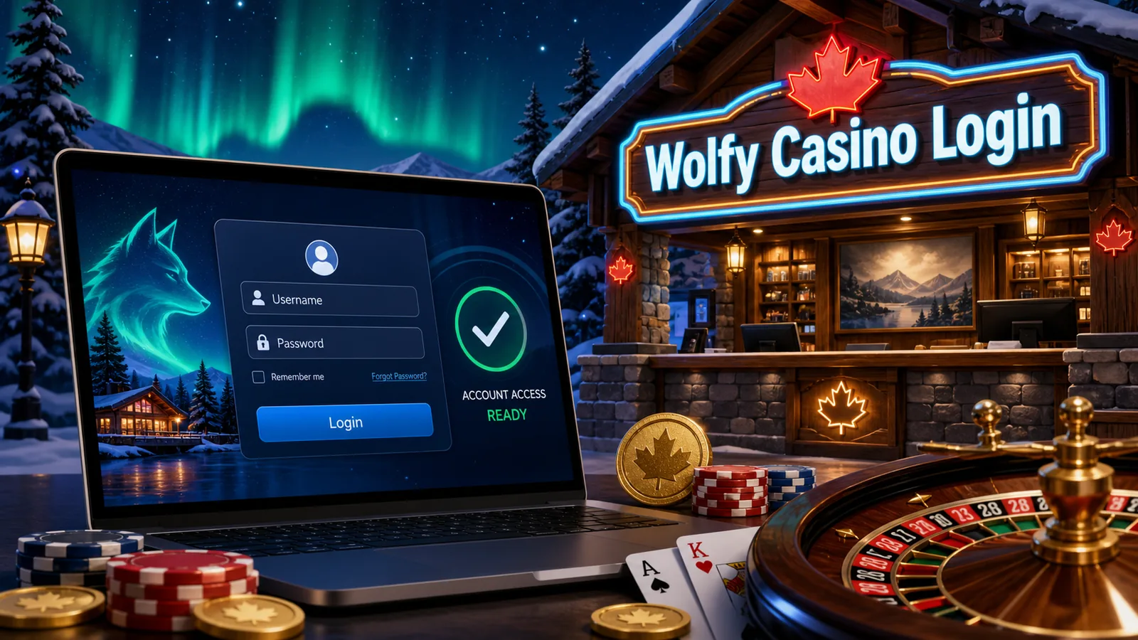 Wolfy Casino Login content banner