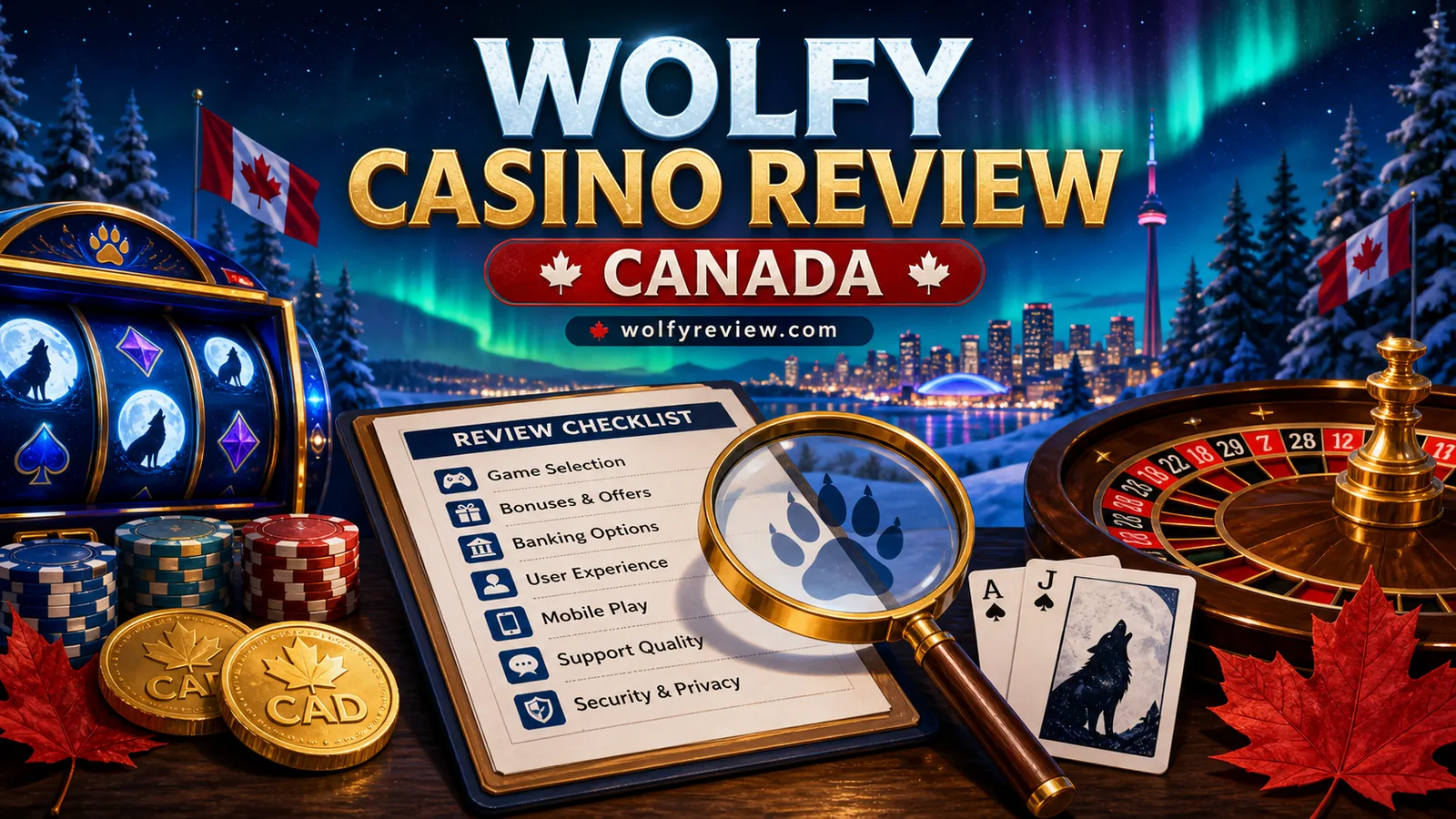 Wolfy Casino Review Canada content banner