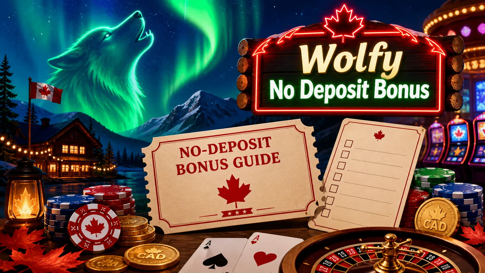 Wolfy No Deposit Bonus content banner